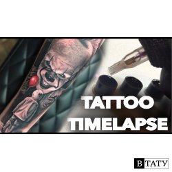 TATTOO TIMELAPSE | PENNYWISE THE CLOWN IT | CHRISSY LEE